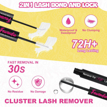 Fowendia Lash Clusters Kit  - Anime Lashes