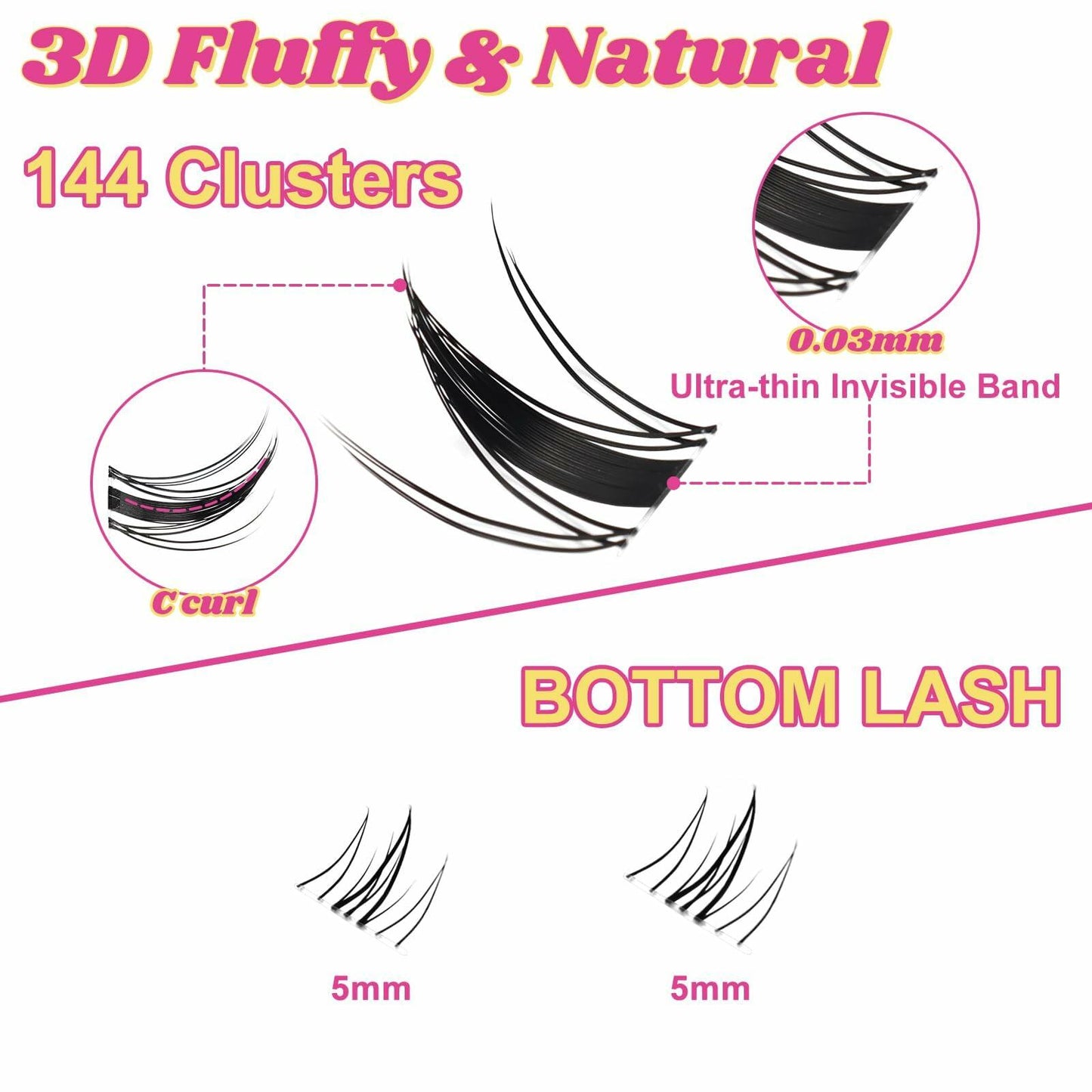 Fowendia Lash Clusters Kit  - Anime Lashes