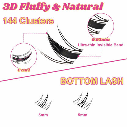 Fowendia Lash Clusters Kit  - Anime Lashes