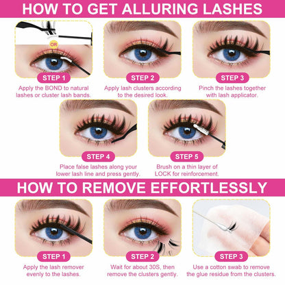 Fowendia Lash Clusters Kit  - Anime Lashes