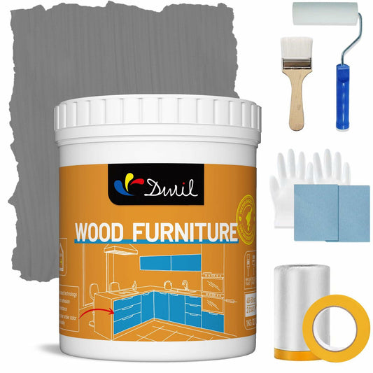 DWIL Acrylic Wood Paint for Furniture  (32OZ, Dark Grey)