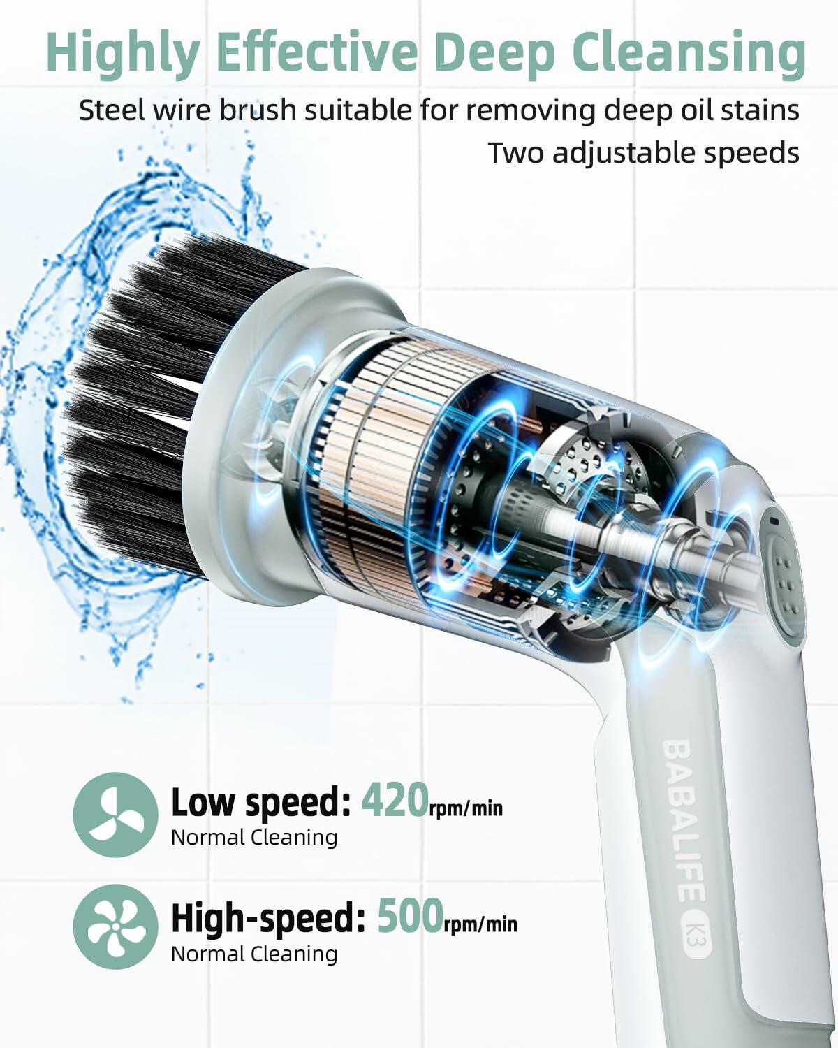 Electric Spin Scrubber (Gray)
