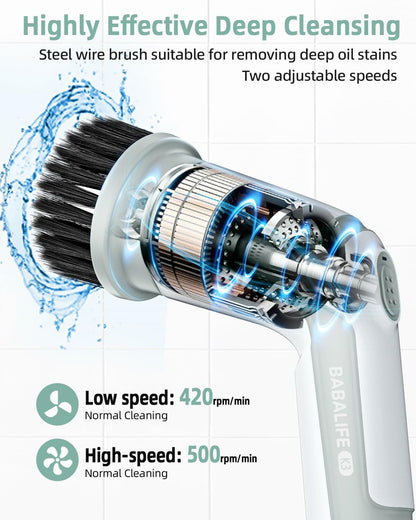 Electric Spin Scrubber (Gray)