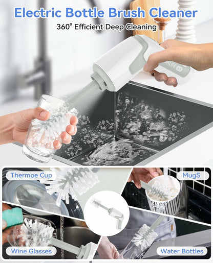 Electric Spin Scrubber (Gray)