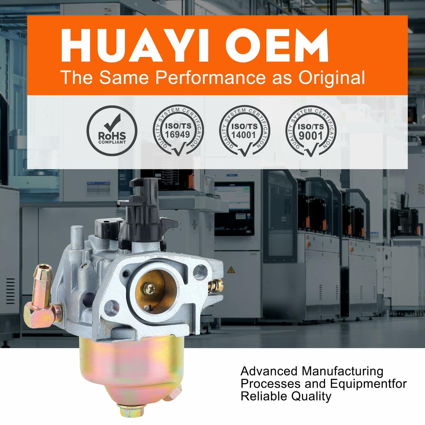 Hipa（HUAYI OEM) 951-12785 Carburetor for Walk Behind Tillers