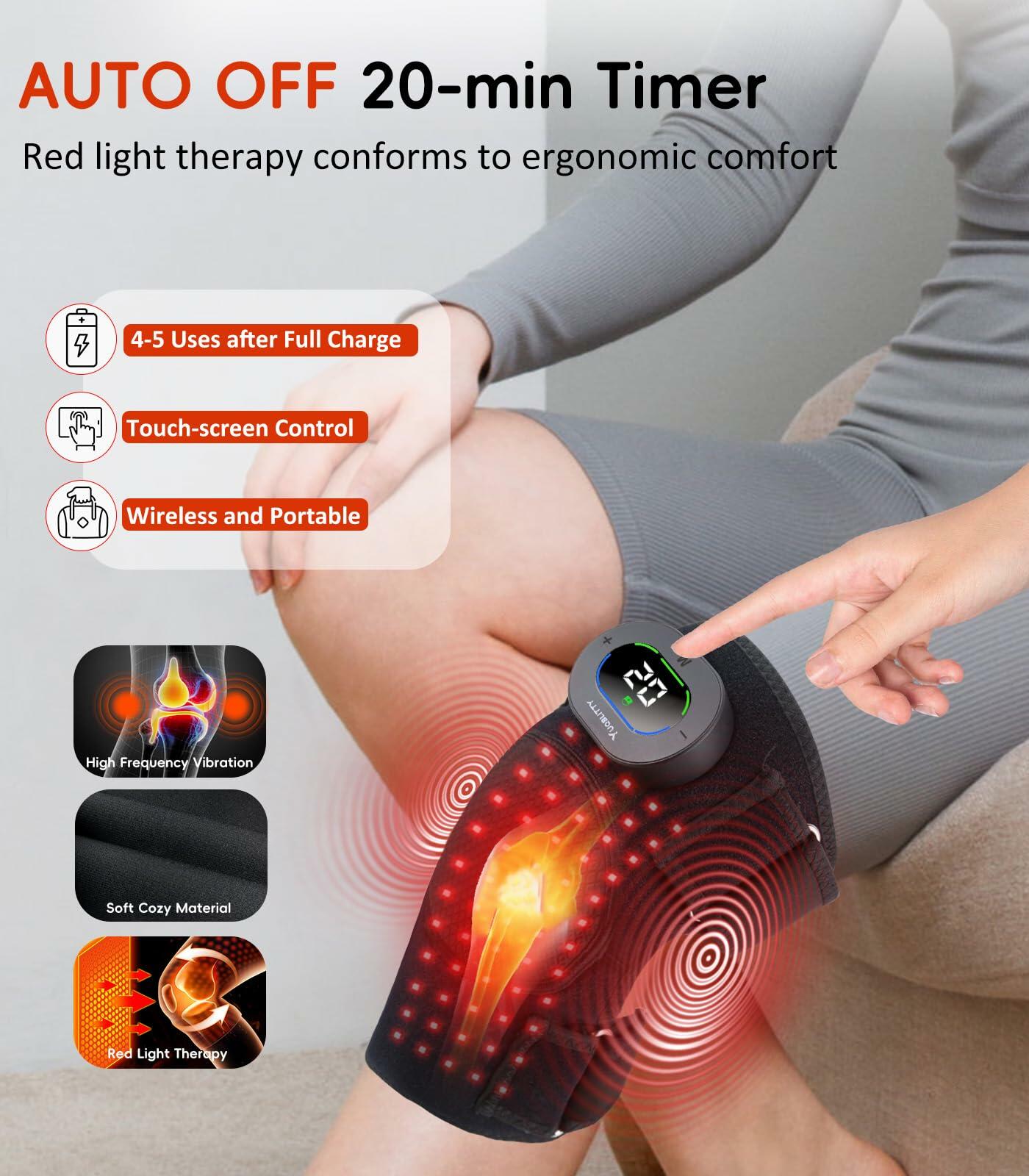 Red Light Therapy & Vibration Knee Massager