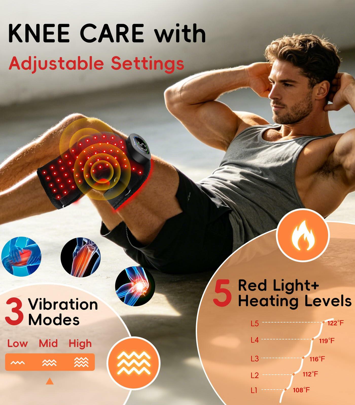 Red Light Therapy & Vibration Knee Massager
