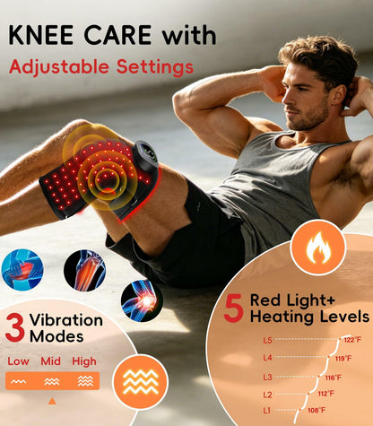Red Light Therapy & Vibration Knee Massager