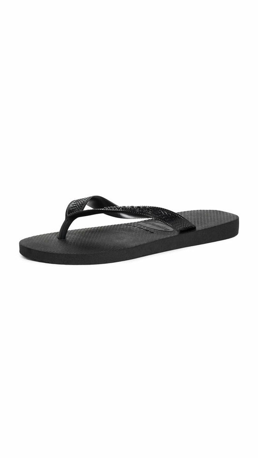 Havaianas Top Flip Flops - Black, 9/10W - 7/8M
