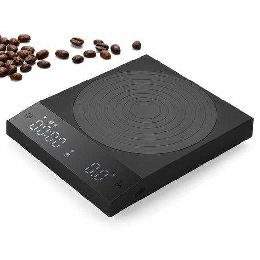 Rechargeable Mini Coffee Scale with Timer (Black)