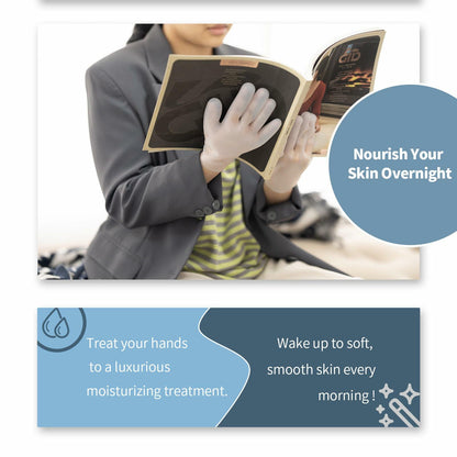 Touchscreen Silicone Moisturizing Gloves (White)