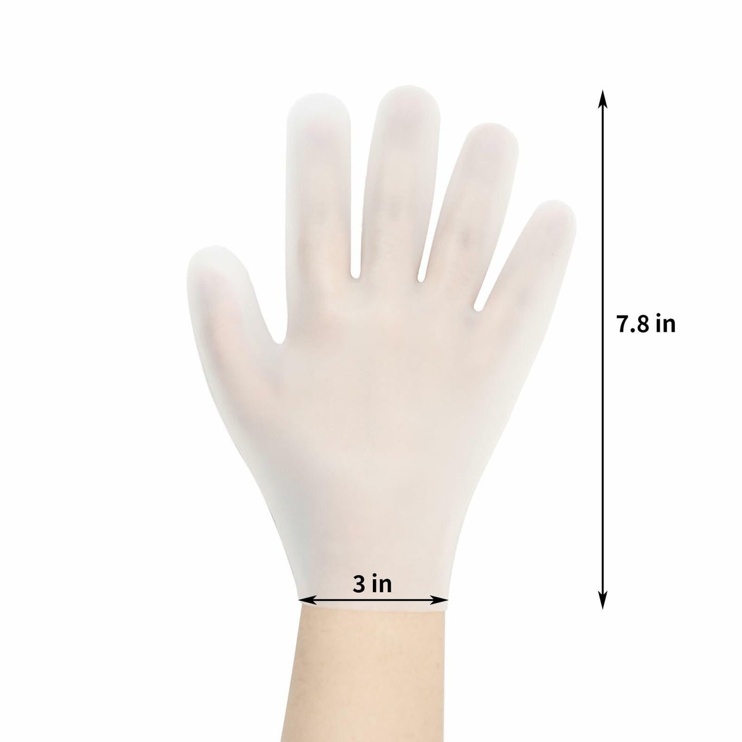 Touchscreen Silicone Moisturizing Gloves (White)