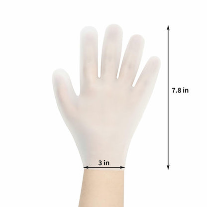 Touchscreen Silicone Moisturizing Gloves (White)