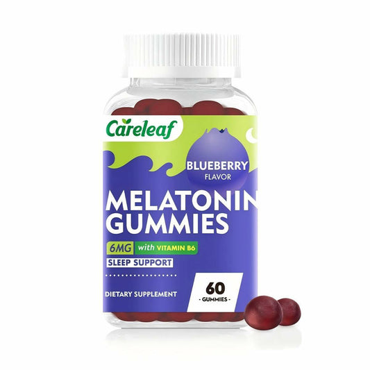careleaf Melatonin Gummies  - Blueberry Flavor 60 Count