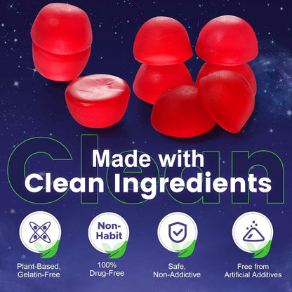 careleaf Melatonin Gummies  - Blueberry Flavor 60 Count
