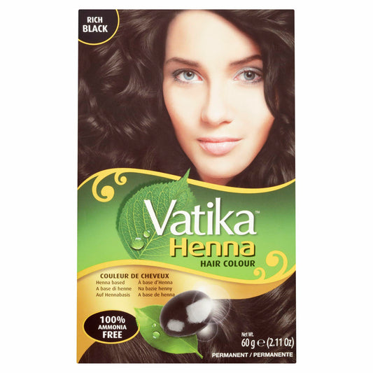Vatika Naturals Permanent Hair Dye Rich Black