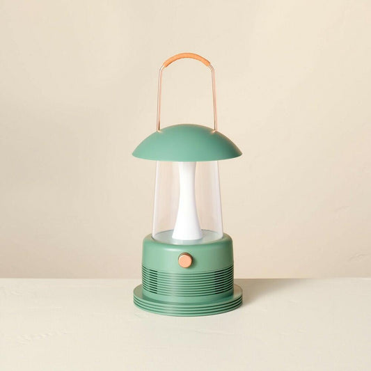 Portable LED Table Lantern with Bluetooth Speaker Green