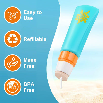 MONVIE Sunscreen Applicator, Refillable and Spill Proof