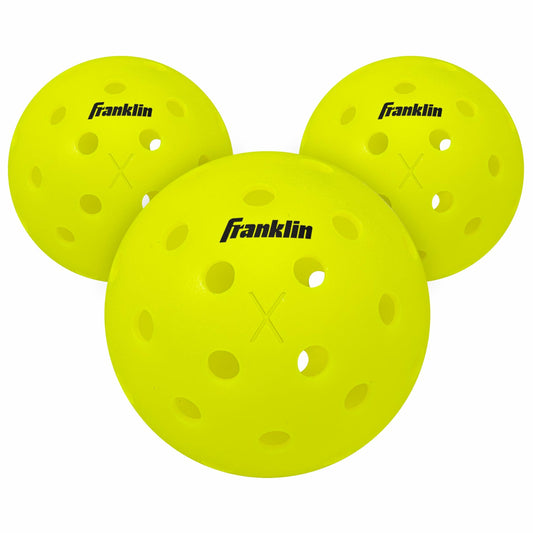 Franklin Sports Pickleball-x Outdoor Balls-Optic Yellow