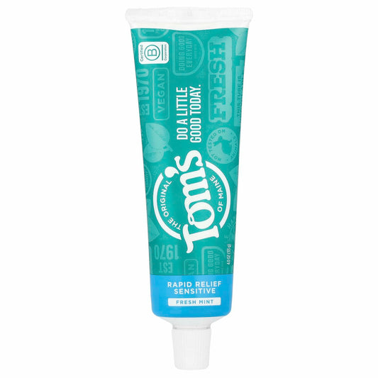 TOMS Mint Rapid Relief Sensitive Toothpaste, 4 OZ