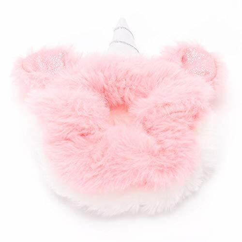 CLAIRE'S Pink and White Unicorn Hair Scrunchie | Soft, Cute No Damage Scrunchies, Hair Accessories - 2 Pieces
