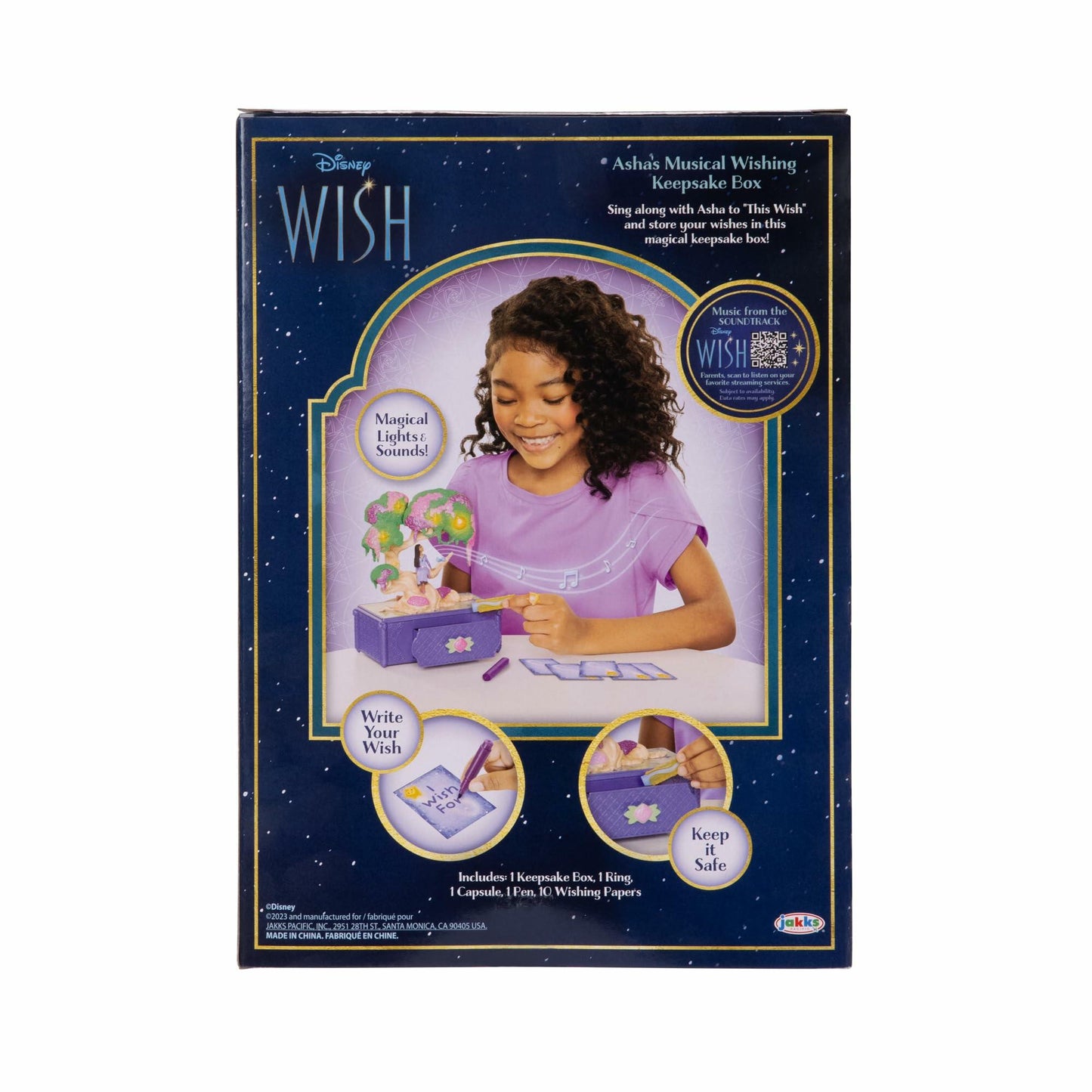 Disney's Wish Jewelry Box Asha's Wishing Tree Keepsake Musical Box