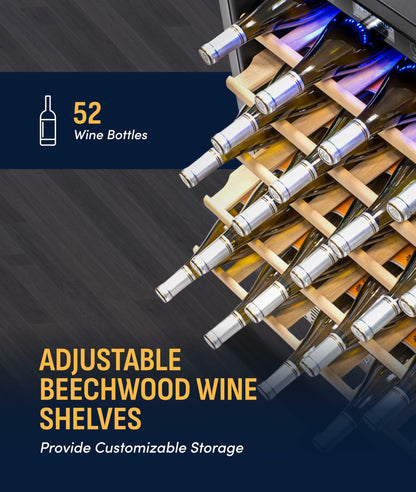NewAir 52 Bottle Compressor Wine Cooler