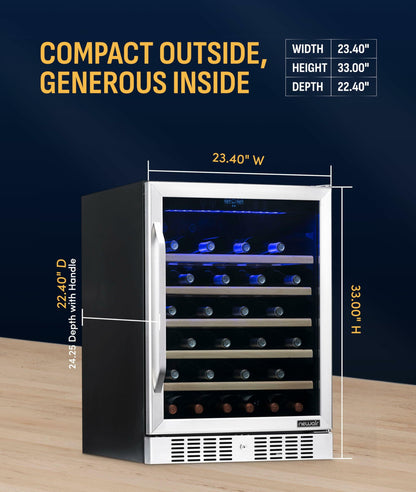 NewAir 52 Bottle Compressor Wine Cooler