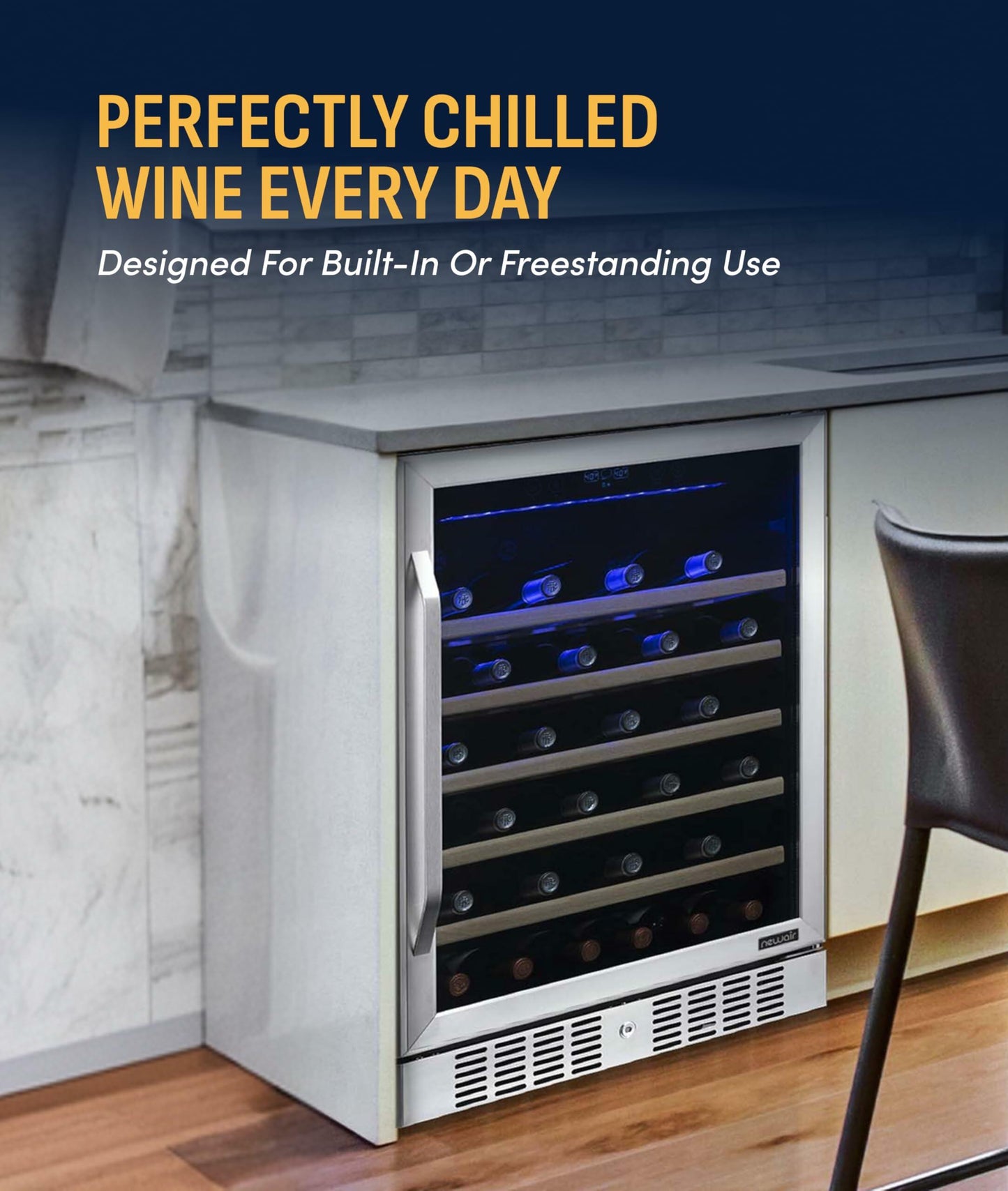 NewAir 52 Bottle Compressor Wine Cooler
