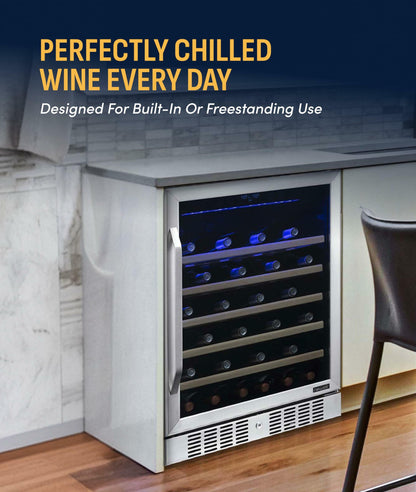NewAir 52 Bottle Compressor Wine Cooler