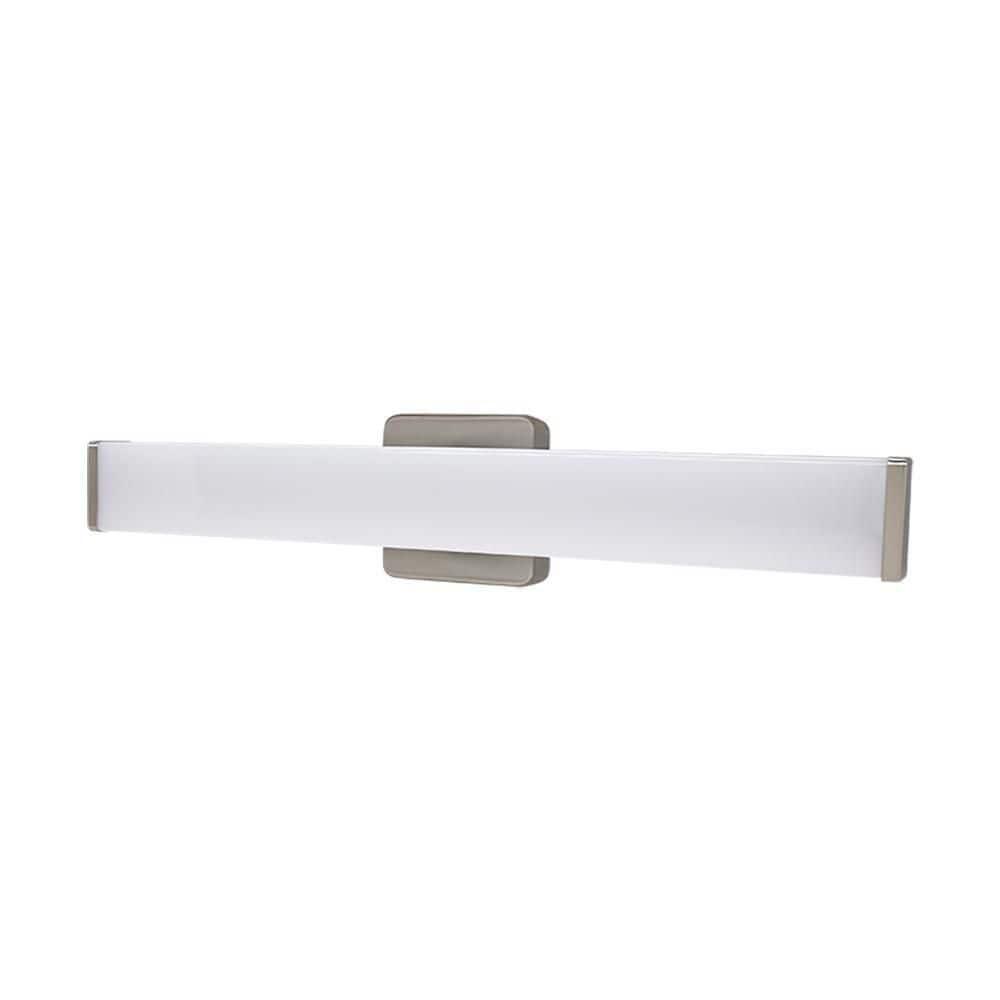 Grantham 24 in. Brushed Nickel LED Vanity Light Bar - Adjustable Colors