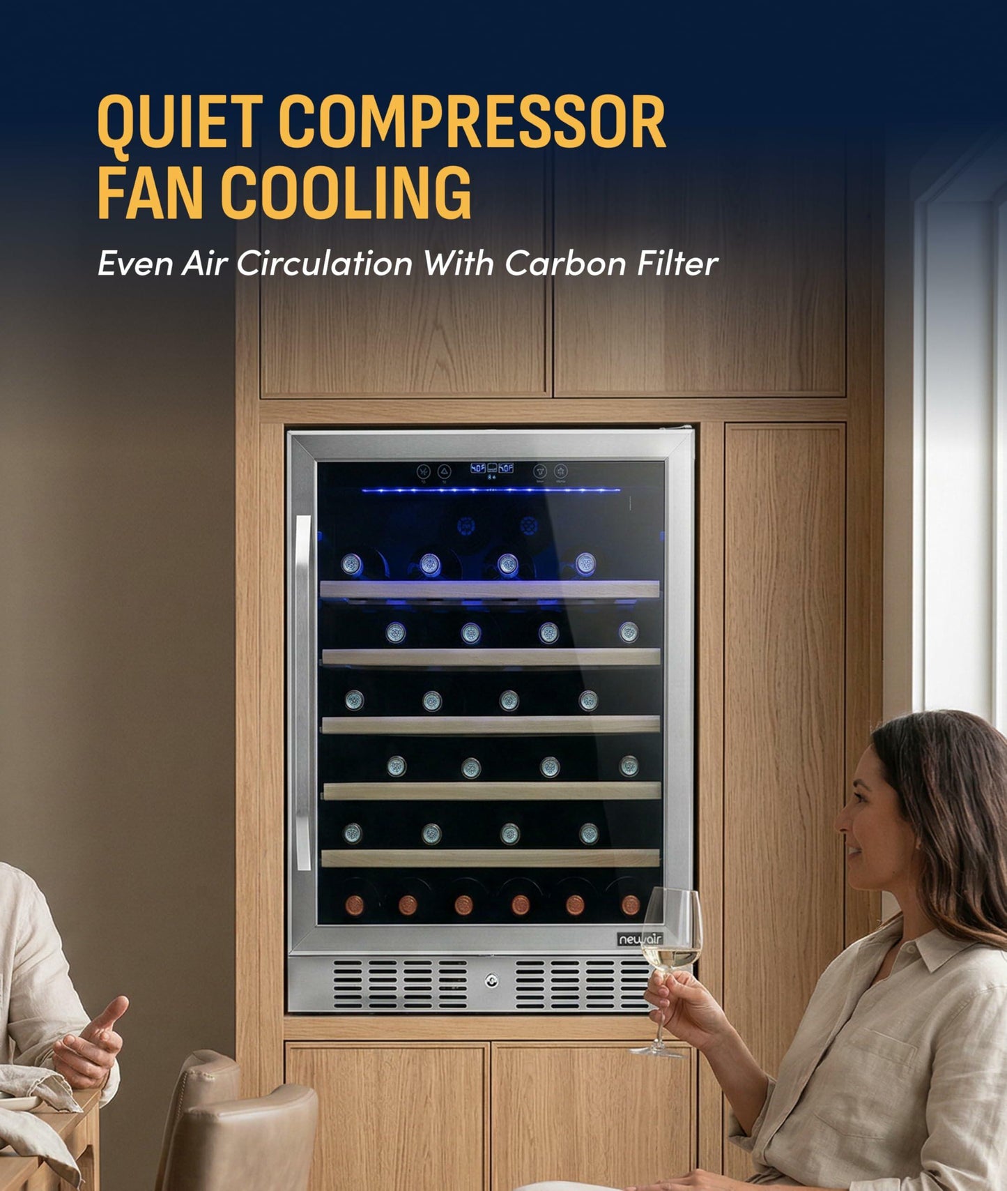 NewAir 52 Bottle Compressor Wine Cooler