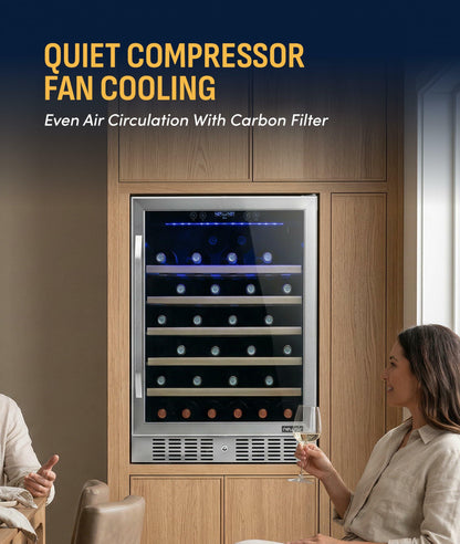 NewAir 52 Bottle Compressor Wine Cooler
