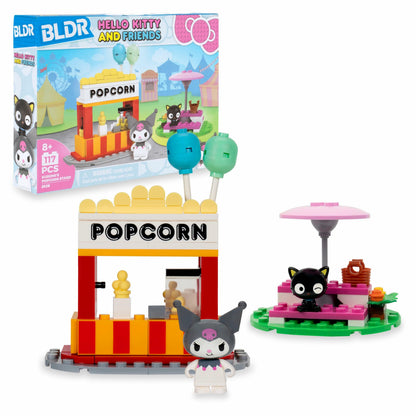 BLDR Hello Kitty and Friends Kuromi’s Popcorn Stand Building Set