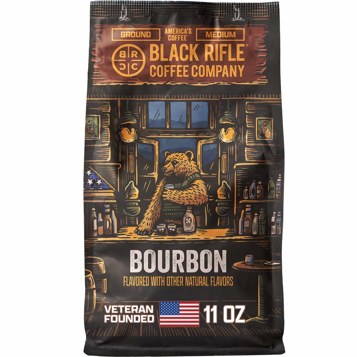 Black Rifle Coffee Company Bourbon, 12oz Bag, Ground Medium Roast