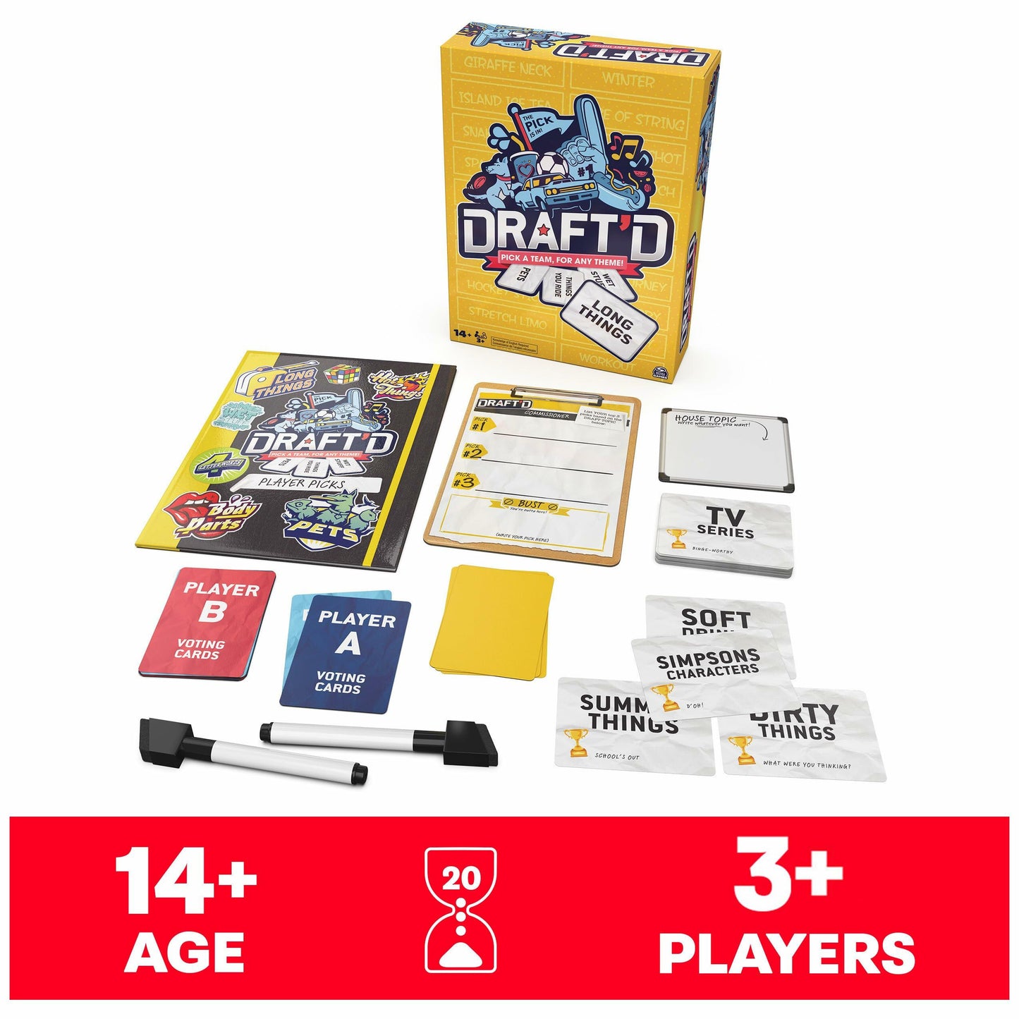 Spin Master Games, Draft’d, Competitive Drafting Party Game