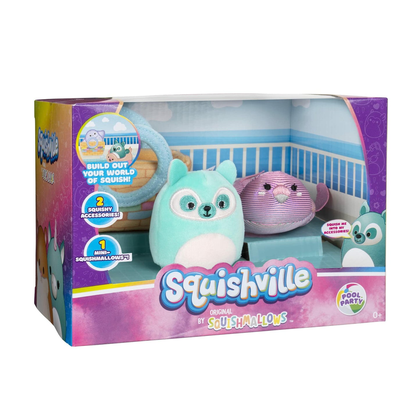 Squishville by Original Squishmallows Pool Party Accessory Set