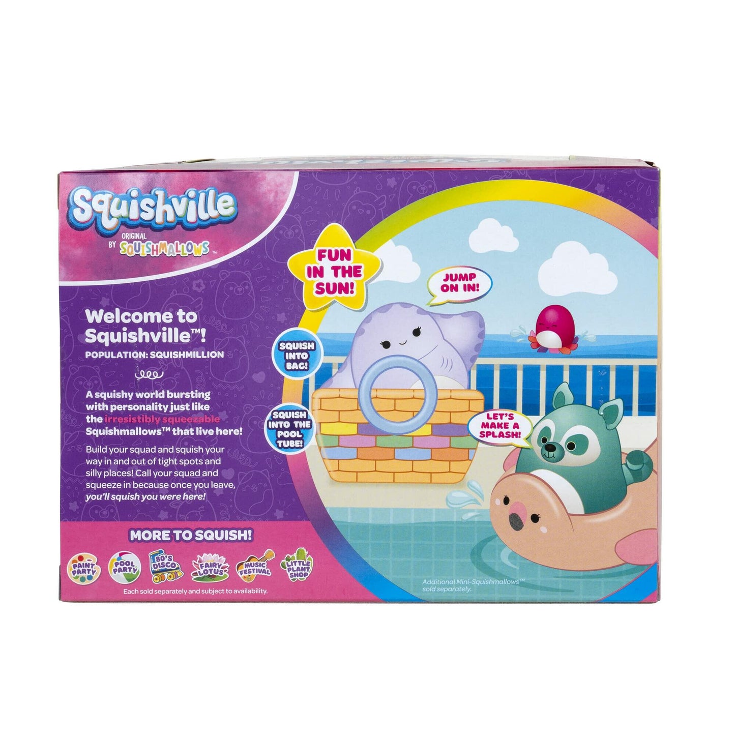 Squishville by Original Squishmallows Pool Party Accessory Set