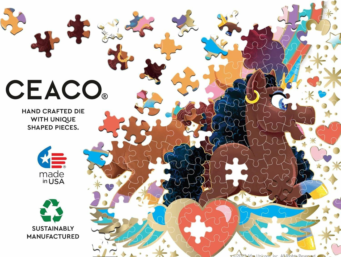Ceaco - Afro Unicorn - 100 Piece Jigsaw Puzzle