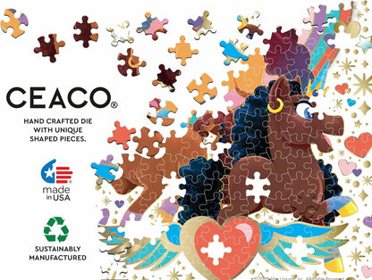Ceaco - Afro Unicorn - 100 Piece Jigsaw Puzzle