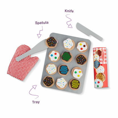 Melissa & Doug Slice & Bake Cookie Set with Wooden Play Food
