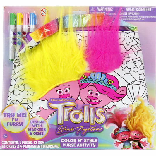 Trolls Tara Toy Band Together Color N' Style Purse Activity