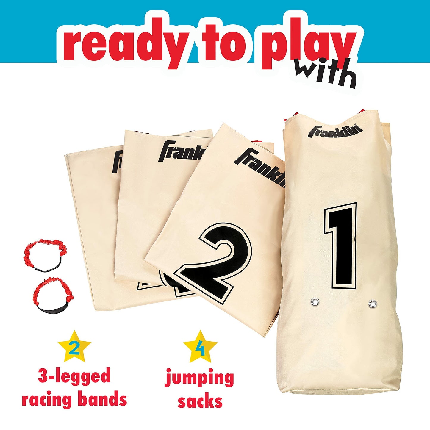 Franklin Field Day Potato Sack Race Bags & 3-Legged Race Bands