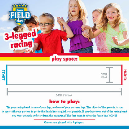 Franklin Field Day Potato Sack Race Bags & 3-Legged Race Bands