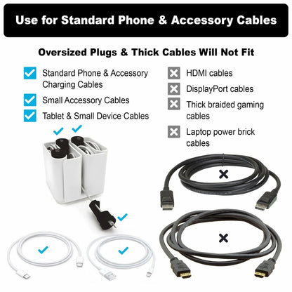 Cable Organizer with Multiple Compartments