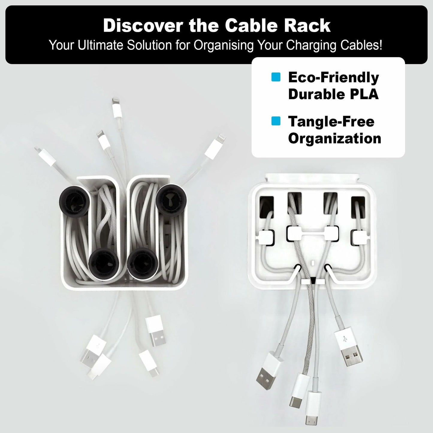 Cable Organizer with Multiple Compartments