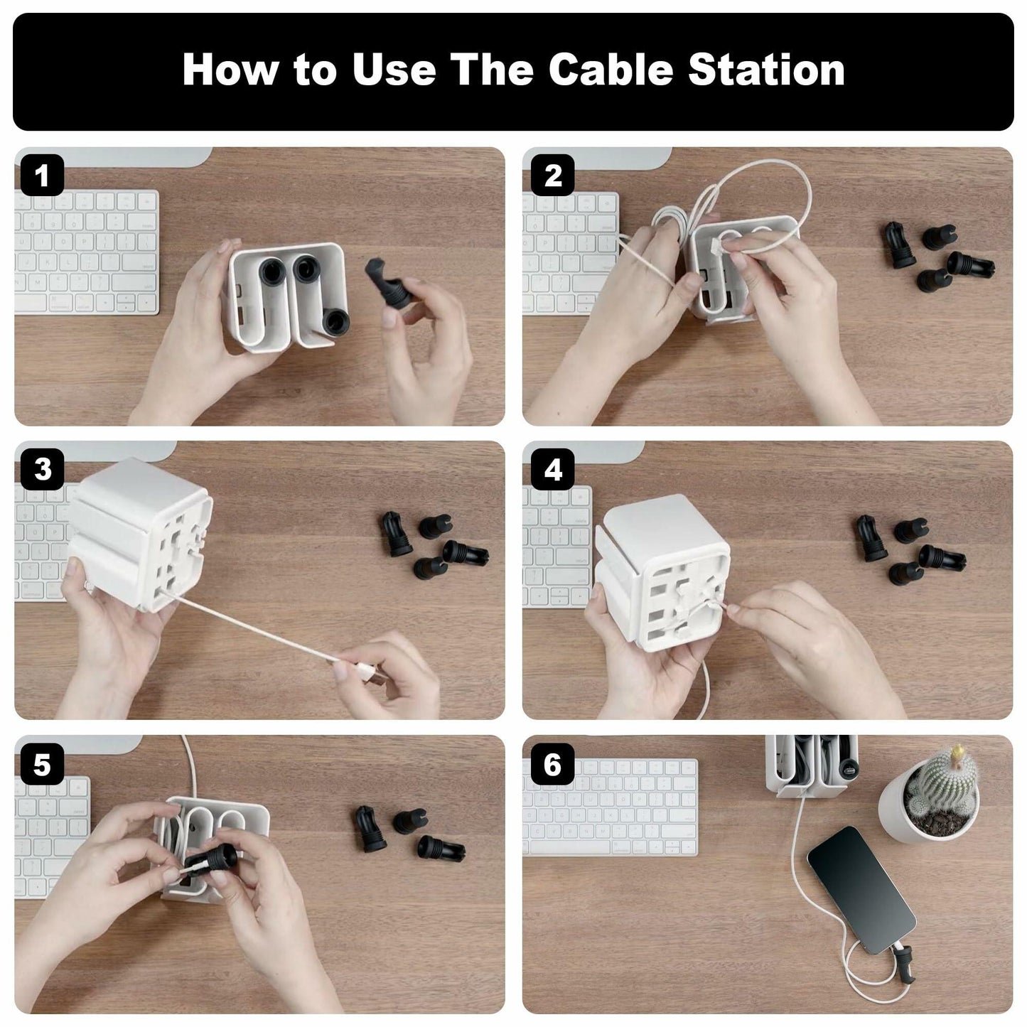 Cable Organizer with Multiple Compartments