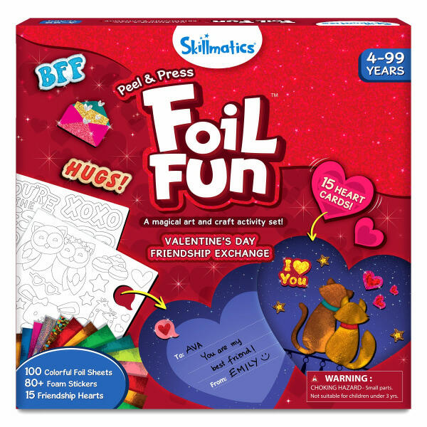 Skillmatics Foil Fun Valentine's Day Friendship Exchange Craft Kit