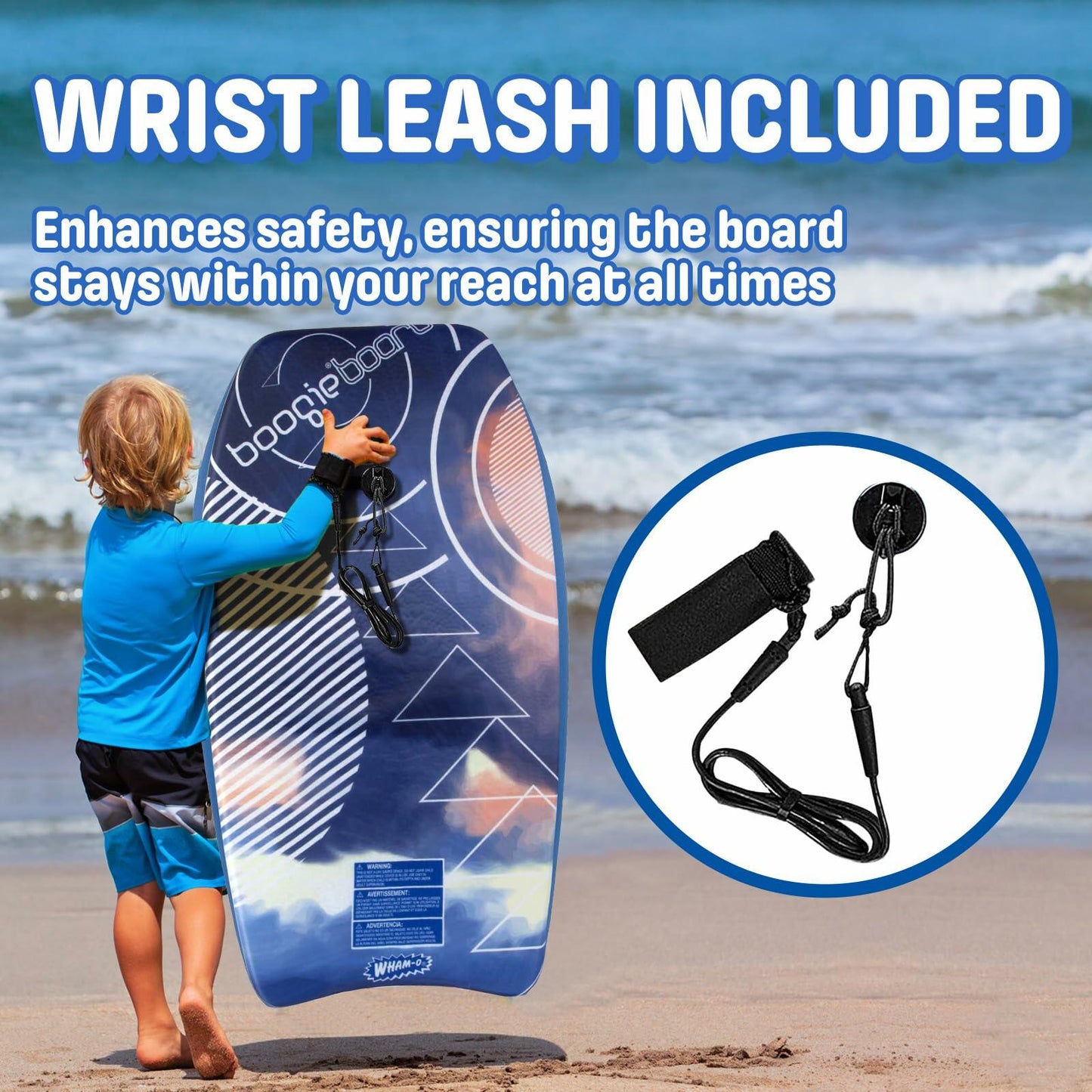 Wham-O 33" Boogie-Board, Lightweight Bodyboards (Design Chosen At Random)