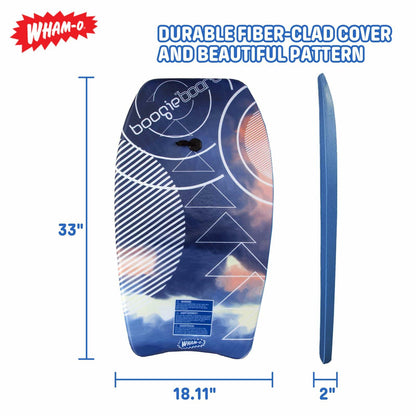 Wham-O 33" Boogie-Board, Lightweight Bodyboards (Design Chosen At Random)